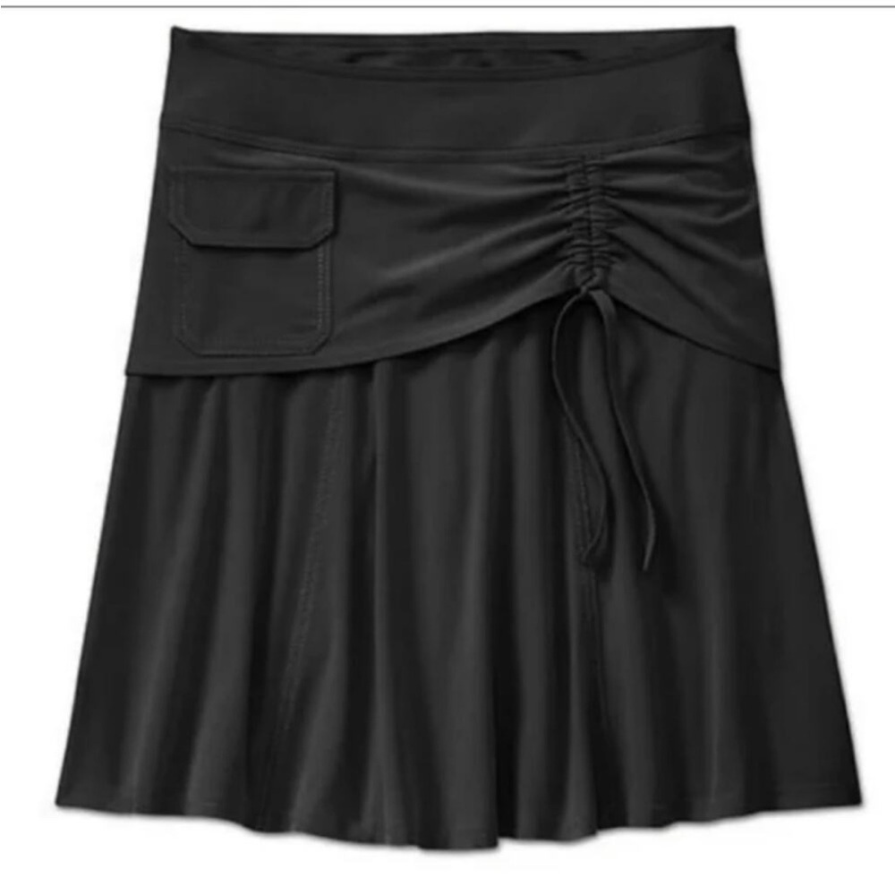 Athleta Black Wherever Skort Pocket Ruched